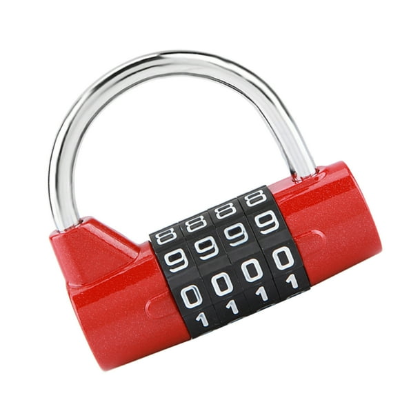 Combination Lock Outdoor, 4 Dial Digit Code Combination Combination Lock For Locker For School Gym Locker, Fence Gate, Toolbox