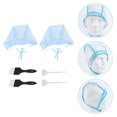 thumbnail image 1 of QUMIIRITY 6Pcs Highlighting Cap with Hooks Hair Dye Tool for Salon and Home Use Assorted Color Plastic, 1 of 8