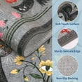 thumbnail image 4 of Nanan 5' Round Area Rug, Washable Cat Botanical Non Slip Stain-resistant Rugs for Dorm Apartment, Soft Foldable Carpet, Gray, 4 of 6