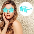 thumbnail image 6 of Fufafayo under $5 Star Sunglasses, Star Shape Sunglasses, Tinted Party Glasses for Women Men, Fashion Rimless Colorful Shades for Wedding Dance Halloween Party, Beach Vacation Photo Prop Accessory, 6 of 6