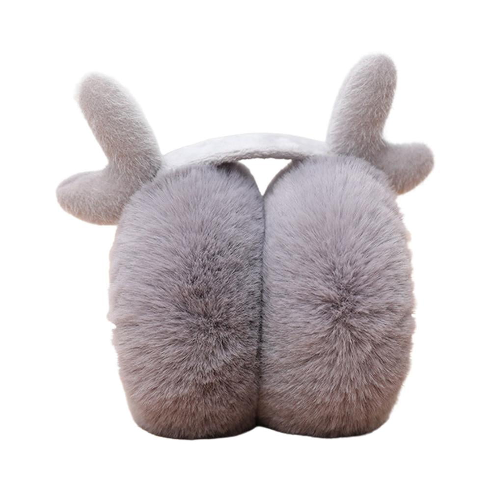 I Want A New Day Winter Earmuffs Ear Warmers Faux Fur Foldable Plush Outdoor Gift