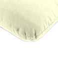 thumbnail image 3 of Jordan Manufacturing 45" x 22" Ivory Solid Rectangular Outdoor Chair Cushion with Ties and Hanger Loop, 3 of 11
