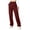 Burgundy, variant on Women's Cargo Pants with Pockets High Waist Loose Straight Casual Hiking Outdoor