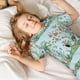 thumbnail image 5 of Balery Chinoiserie Floral Palm Tree Conjunto de Pijama Infantil de Manga Corta con Estampado – Ropa de Dormir de Algodón Suave-Large, 5 of 6