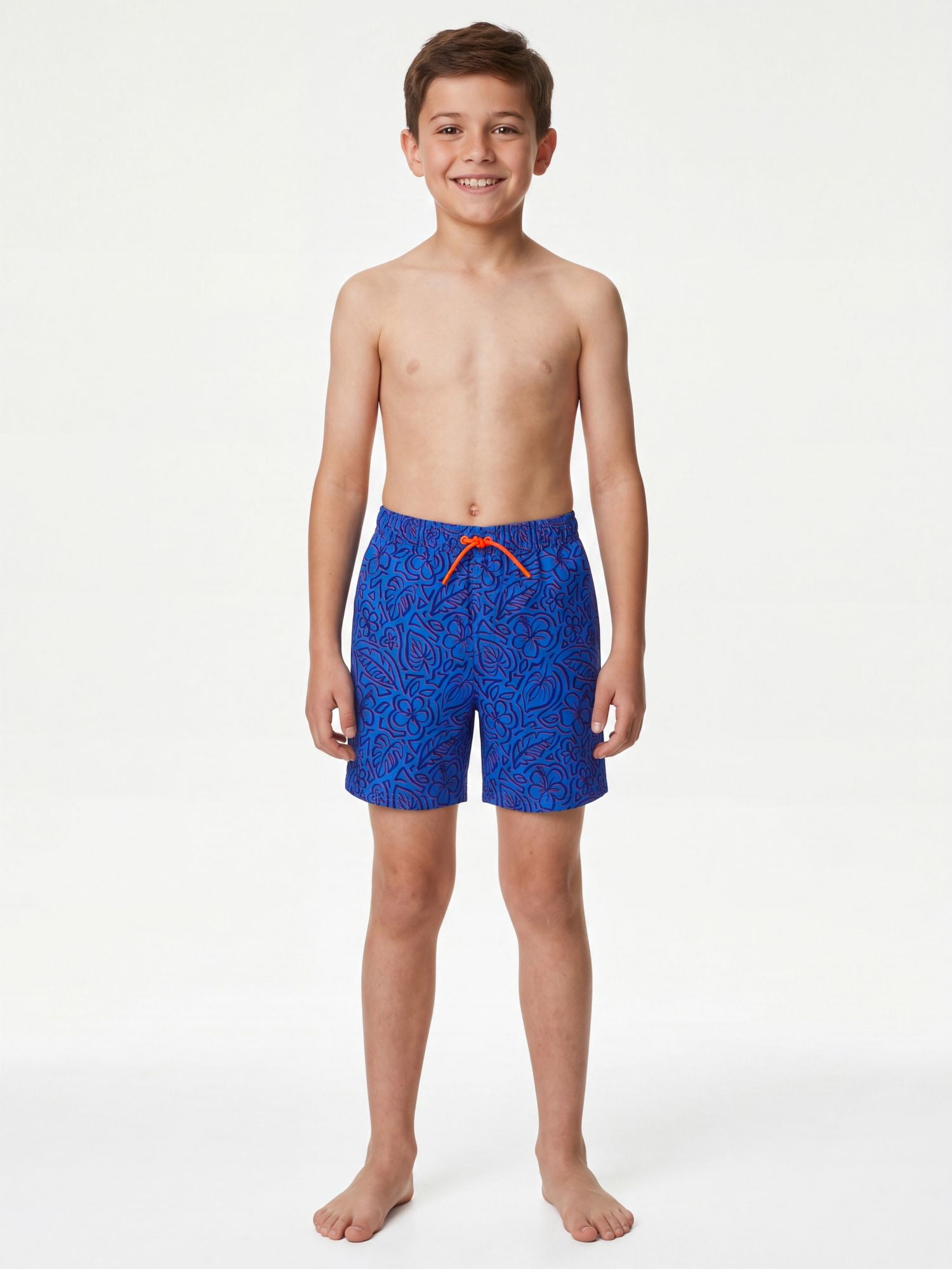 Ocean Gear Boys Solid 6 inch Swim Trunks , Sizes 4-18