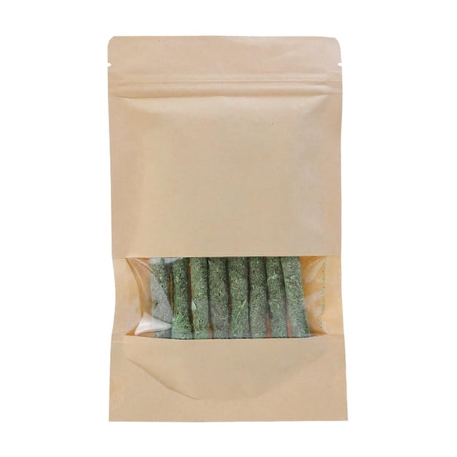 Palitos de dentición de hierba para gatos, premios naturales de hierba seca para gatos, diseñados para limpiar los dientes de tu gato y calmar su ansiedad y estrés, juguete masticable de hierba