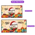thumbnail image 5 of Merry Christmas Santa Persian Scarf Twinkling Lights Xmas Holiday Desk Mat Full Keyboard Mouse Pad Cat Lover Kitten Owner Gifts Large Mousepad - 00022, 5 of 5