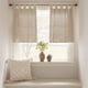thumbnail image 3 of Cortinas de cocina Jinchan con presillas, lino, 36 cm, dos paneles, color beige, 3 of 9