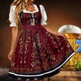 thumbnail image 2 of Women's Traditional Bavarian Oktoberfest Dirndl Dress And Apron Set, 2 of 5
