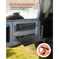 thumbnail image 6 of VEVOR Tailgate Table, for 2021-2025 Ford Bronco, 88 lbs Load Capacity, Carbon Steel Foldable Molle Panel Drop Down Table, Rear Door Cargo Storage Rack Shelf Luggage Holder Carrier Camping Accessories, 6 of 9