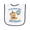 White and Navy, variant on Inktastic Beary First Birthday 2026 Teddy Bear Baby Terry Cloth Bib