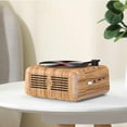 thumbnail image 2 of (Color madera) Altavoces Bluetooth inalámbricos, altavoces portátiles pequeños para decoración de oficina en el hogar, regalos para mamá, novia, hombres, 2 of 5