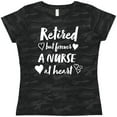 thumbnail image 3 of Inktastic Retired but Forever a Nurse at Heart Women's T-Shirt, 3 of 5