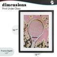thumbnail image 4 of Stupell Industries Cottage Pink Tennis Racket & Daisies Black Framed Print Under Glass, 13 x 16, by LSR Design Studio, 4 of 8
