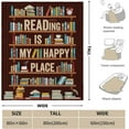 thumbnail image 4 of Book Lovers Gifts Blanket - Librarian Gifts Throw Blanket 80"x60" - Book Club Gifts for Reading Lover Bookish - Literary Gifts Ideas - Best Bookworm Gifts on Birthday Christmas Graduation, 4 of 6