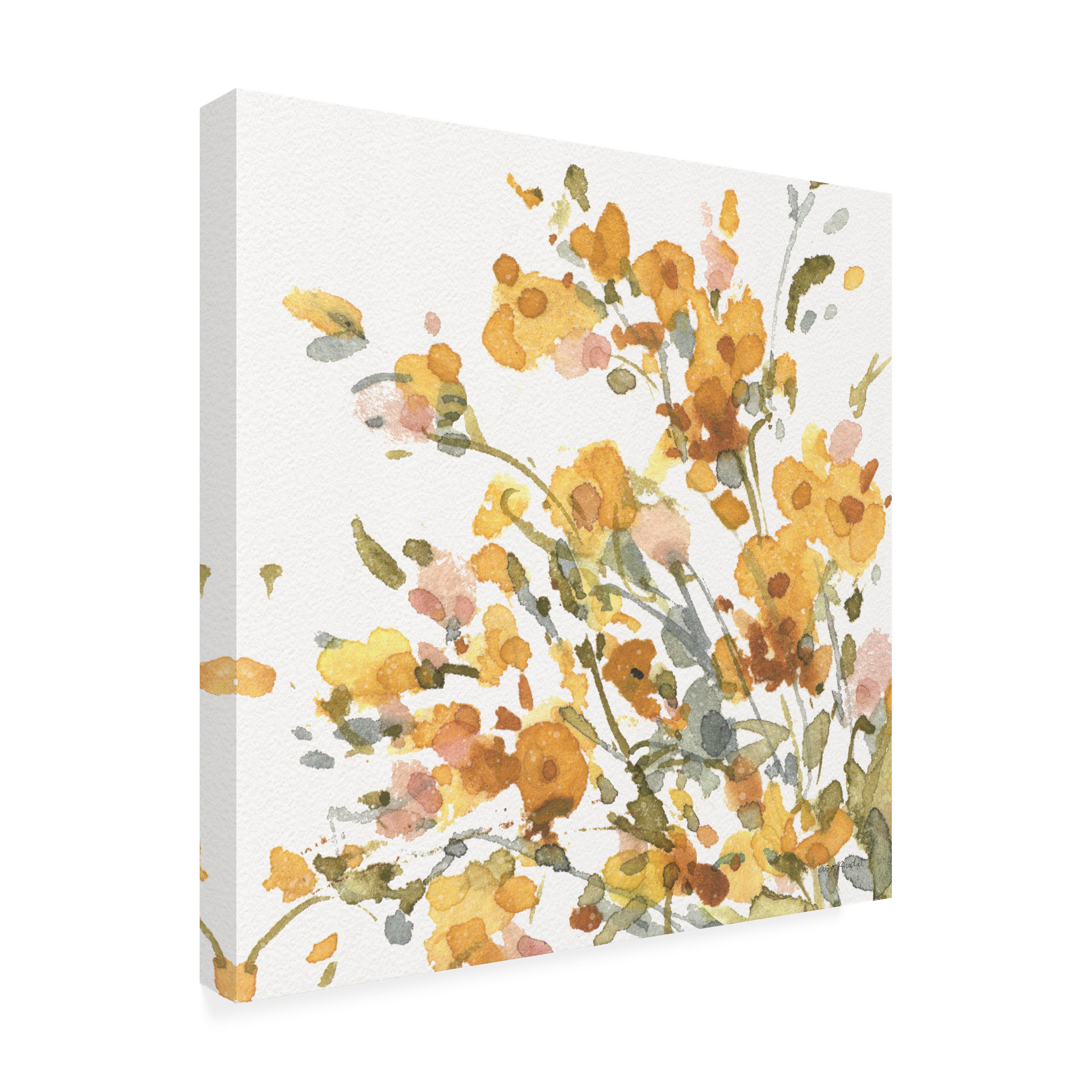 Lisa Audit 'Happy Yellow 09' Canvas Art