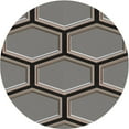 thumbnail image 1 of Ahgly Company Indoor Round Patterned Rosy Brown Pink Novelty Area Rugs, 4' Round, 1 of 6