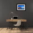 thumbnail image 3 of Jaynes Gallery 32x23 Black Ornate Wood Framed with Double Matting Museum Art Print Titled - Europe-Croatia-Rovinj-Ocean view of town at sunset, 3 of 4