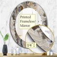 thumbnail image 4 of Designart 'Onyx Detail Composition' Mid-Century Mirror - Oval or Round Wall Mirror - 24x36, 4 of 4