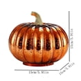 thumbnail image 3 of DAMAI Mercury Glass Light up Pumpkin Light, Golden Glass Light‑Up Pumpkin Decor with Warm LED,Battery Operated Decor For Table Mantel Shelf Fall‑Harvest Farmhouse Home‑Party, 3 of 5