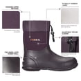 thumbnail image 3 of HISEA Men's Ankle Rain Boots Waterproof Garden Boots Rubber Muck Mud Boots Outdoor Work Boots, 3 of 6