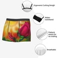 thumbnail image 3 of Fotbe Rose Psychedelic Calzoncillos Tipo Boxer con Bolsa de Soporte Total para Hombre, X-Temp Fresco, Transpirable y de Secado Rápido-Medium, 3 of 5