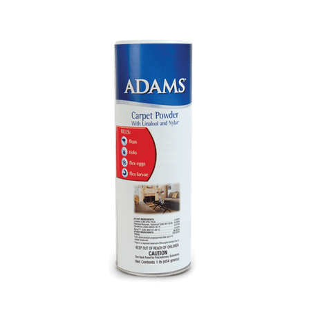 Adams Carpet Powder 16 ounces (Best Flea Treatment For Indoor Cats)