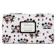 Loungefly Disney Mickey and Minnie Mouse Love AOP Faux Leather Wallet