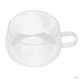 thumbnail image 1 of Taza Baoblaze Taza de doble pared alta de borosilicato resistente al calor 8x6.5 cm, 1 of 8
