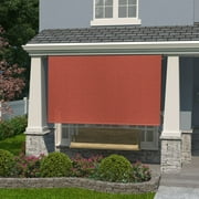 Coolaroo 6' x 6' Outdoor UV Blocking Cordless Solar Roller Shade Blind, Terracotta