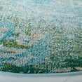 thumbnail image 3 of SAFAVIEH Madison Oscar Abstract Distressed Area Rug, Light Blue/Green, 4' x 4' Round, 3 of 8