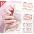 thumbnail image 1 of Uñas postizas reutilizables, 24 unidades, regalo para mujer, cobertura total, 3 ml, 1 of 2