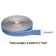 thumbnail image 2 of Cinta de Rhinestone Cristal Autoadhesiva, Rollo de 7 Filas de Cinta de Diamante de 4 Yardas Color Azul Claro, 2 of 6