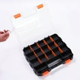 thumbnail image 4 of Parts Box,  Parts Tool Case Thickened Grid Design  For Electrician Double Side   32 X 27 X 8, 4 of 8