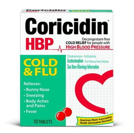 Coricidin RAP Rhume et grippe comprimés, 10 ch (pack de 2)