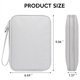 thumbnail image 2 of Organizador de dispositivos electrónicos para viajes, estuche organizador de cables para viajes, bolsa compacta para accesorios electrónicos, color gris, 2 of 8