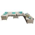 thumbnail image 2 of TK Classics Monterey Wicker 11 Piece Patio Conversation Set with 2 Sets of Cushion Covers, 2 of 4