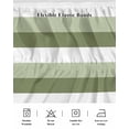 thumbnail image 5 of Sage Green White Striped Wrap Around Bed Skirts for King Bed 18" Drop, Bed Skirt with Adjustable Elastic Belt Dust Ruffle Bed Valance for Bedroom Hotel Luxury Farmhouse Stripes Bed Frame Cover, 5 of 7