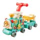 thumbnail image 2 of Andador de bebé con forma de tren de vapor, ruedas antideslizantes, ideal para aprender a caminar. Regalo perfecto con música. Azul, 2 of 8