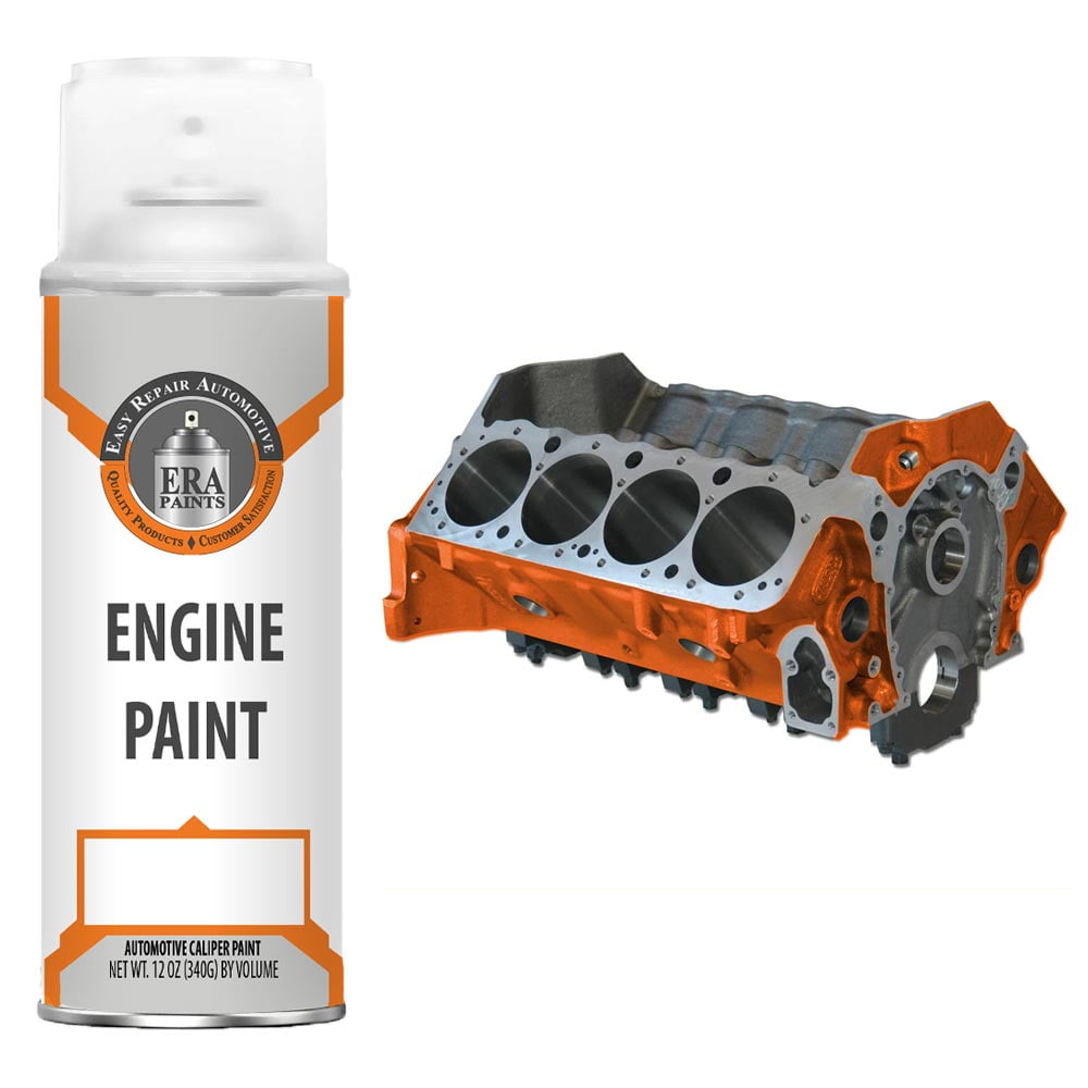 For Chevrolet Orange Engine Paint 2K High Temp Premium Spray Paint