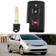 thumbnail image 2 of Carcasa para llave de coche con mando a distancia inteligente de 3 botones para Prius 2004 2005 2006 2007 2008 2009 Verso, color negro, 2 of 5