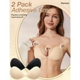 thumbnail image 6 of 2 Pack Stick On Push Up Bra for Women - Breathable & Reusable Sticky Invisible Adhesive Bra, Strapless & Backless Bra with for Everyday Wearing with 2 Pack Nipple Covers, 6 of 7