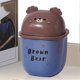thumbnail image 2 of Countertop Garbage Can, with Lid, Cute Bear Countertop Trash Can-B, 2 of 5