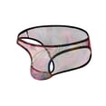 thumbnail image 1 of Transparent Print Briefs Men's Comfortable Sexy Underwear Colorful Bulge Pouch Panties, 1 of 3