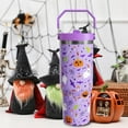 thumbnail image 2 of 30oz Halloween Tumbler With Handle,Halloween Gifts for kids,Ghost Bat Tumbler With Lid and Straw Stainless Steel Insulated Tumblers Puple halloween Travel Cup Cute Halloween Coffee Mug for Women, 2 of 6