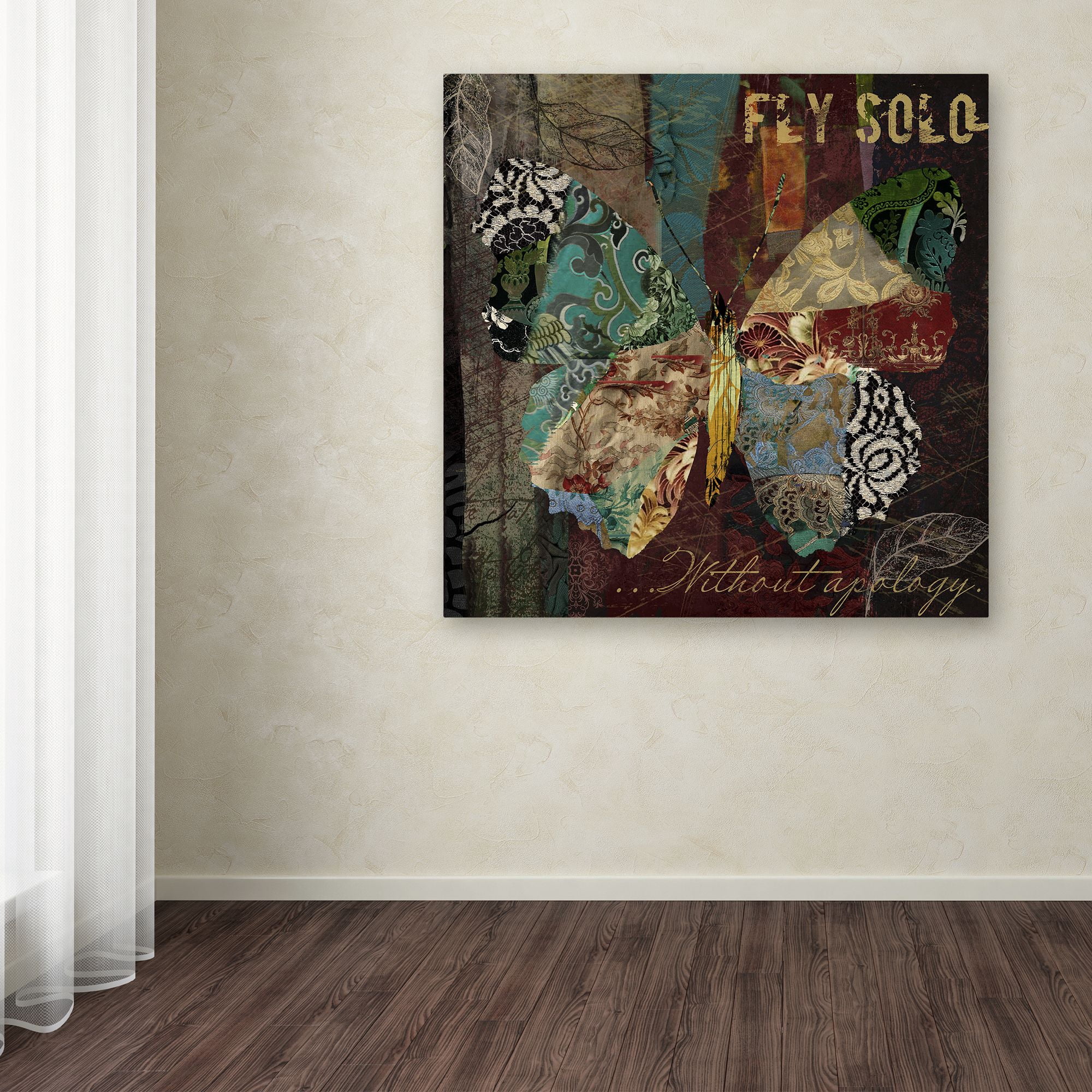 Trademark Fine Art "Winging It I" Canvas Art by Color Bakery