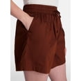 thumbnail image 5 of Time and Tru Women's Poplin Short, Sizes XS - XXXL, 5 of 6