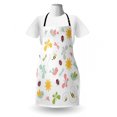 thumbnail image 3 of Dragonfly Apron, Spring Themed Doodle Consecutive Pattern of Bees Birds Butterflies Ladybugs, Unisex Kitchen Bib with Adjustable Neck for Cooking Gardening, Adult Size, Multicolor, by Ambesonne, 3 of 4