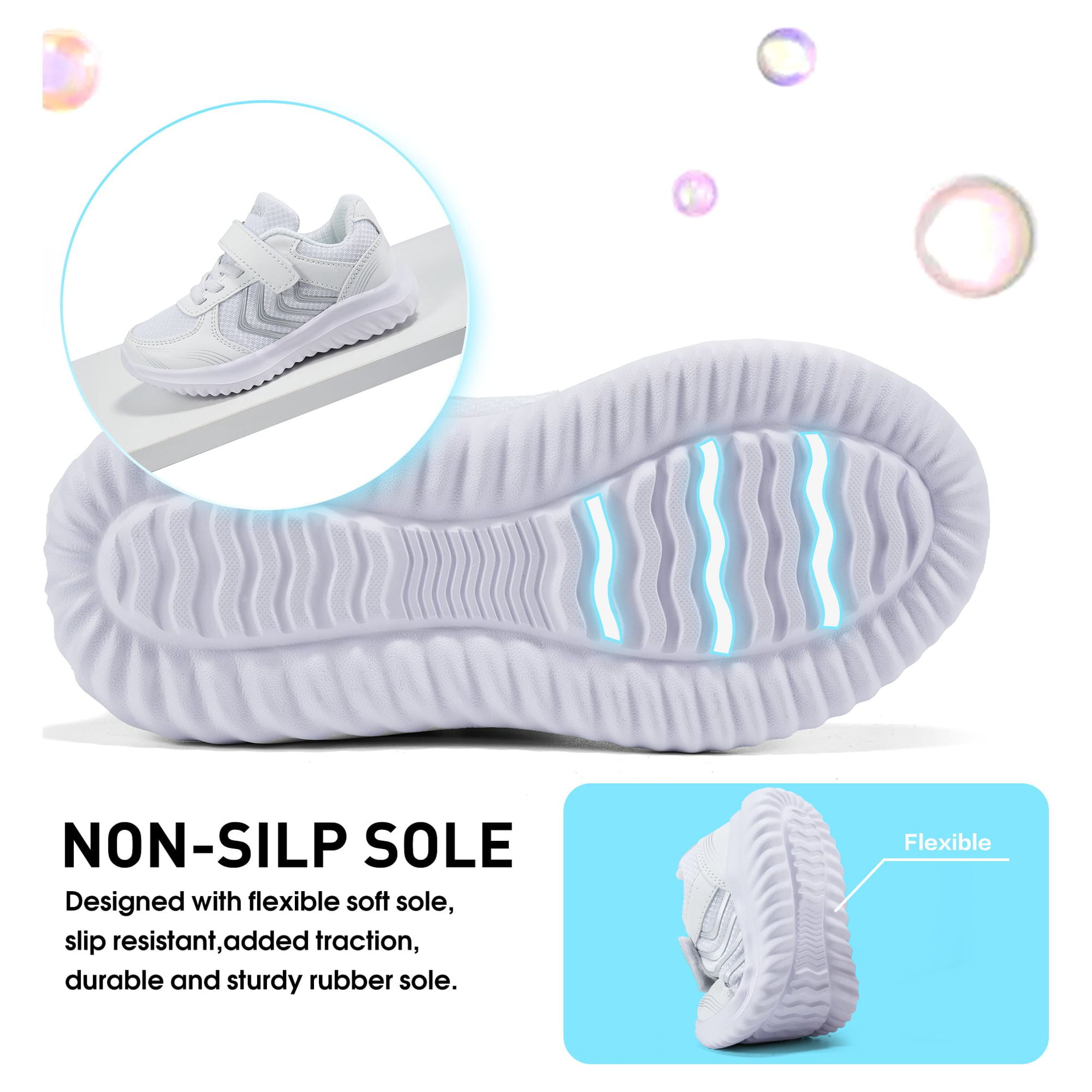 Toddler Boys Girls Sneakers Kids Lightweight Breathable Tennis Walking Shoes