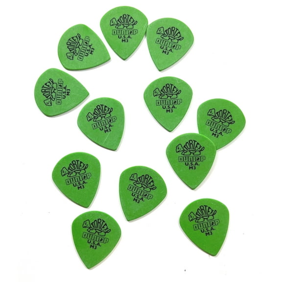 Dunlop Guitar Picks Tortex Jazz 12 Pack Sharp Tip Medium 472PM3